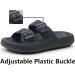 Weweya Pillow Slippers - Double Buckle Adjustable Slides - Unisex EVA Flat Sandals - Buy Online on SooperMarket.com