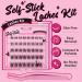 Self Adhesive Eyelashes 40pcs - Reusable No Glue Lash Clusters - Jasmine D-8-16mix - Buy Online on SooperMarket.com