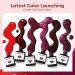 Modelones Gel Nail Polish Set 6 Colors Red Glitter Gel Polish Burgundy 9D Cat Eye Gel Nail Polish with Magnet Chameleon Shimmer Magnetic Gel Polish Set Nail Art DIY Salon Home for Women - Buy Online on SooperMarket.com