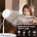 Happy Lamp 10000 Lux Desk Sun Lamp with 360 Adjustable Gooseneck & 3 Colors & 10 Brightness Levels for Reading/Office/Home small - Buy Online on SooperMarket.com