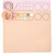 Cheek's Paper Room Silicone Craft Mat & Paint Brush Cleaner (Pinklet) - Large 15 x 17 Mat for Painting, Clay, Resin & Crafts - Buy Online on SooperMarket.com
