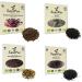 SaatPur ORGANIC Sprouts Assortment 4 ORGANIC Varieties Red Energy Mix - Radish Red Cabbage Basil Beetroot