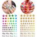 12 Sheets Pot Leaf Nail Art Stickers | Self-Adhesive 3D Maple Leaf Decals for Fall Nail Art | Glitters, Flakes & Colorful Weed Design - Buy Online on SooperMarket.com