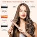 2 in 1 Hair Straightener and Curler with Adjustable Temperature Rose Gold Flat Iron for Styling Long, Short, and Thick Hair - Buy Online on SooperMarket.com