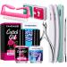 FANDAMEI Cuticle Remover Tools Kit- Cuticle Softener&Remover, Nail Cuticle Oil Rose, Cuticle Nippers, Cuticle Pusher, Nail Buffer File, Nail Brush, Cotton Pad. Professional Nail Cuticle Remover Tools