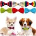 JpGdn 10pcs Small Dogs Collar Attachment Bows Ties for Puppies Cats Birthday Party Adjustable Bowties Sliding Bows Neckties Grooming Accessories Costumes Wedding 10pcs dog collar - Buy Online on SooperMarket.com