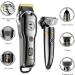 Hatteker Hair Clipper Cordless Hair Trimmer Barber Clipper T-Blade Trimmer Beard Trimmer Nose Trimmer Hair Cutting Grooming Kit Professional IPX7 Waterproof - Buy Online on SooperMarket.com