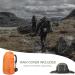 Loowoko 50L Waterproof Hiking Backpack with Rain Cover - Lightweight 45+5 Liter Camping Essentials Bag in Green - Buy Online on SooperMarket.com