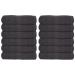 GOLD TEXTILES 100% Cotton Washcloth - 12 Pack | 13x13 inches | Grey - Ultra Soft Highly Absorbent Long Lasting and Quick Drying - Hotel & Spa Collection Cool Feel Fingertip Towels Grey 12