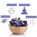 Organic Butterfly Pea Flowers 4.41 oz - Non GMO Verified, Gluten Free, Vegan - Rich in Antioxidants - Free eBook Included - From Thailand - Incas - Buy Online on SooperMarket.com