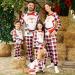 PatPat Family Matching Christmas Pajamas Set - Tree Snowflake Letters Print, Long Sleeve Sleepwear, Xmas Outfits for Kids 6-7 Years - Colorblock - Buy Online on SooperMarket.com