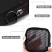 Weewooday 4-Pack Small Mesh Makeup Bags with Zipper - Mini Portable Toiletry Pouch Set for Daily Essentials - Black 4.52x4.52x0.78 Inch - Buy Online on SooperMarket.com