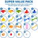 Joyin 196-Piece Multi-Colored Marble Railway Set - Building Blocks & Learning Toys for Kids | Translucent Plastic Parts & Glass Marbles - Buy Online on SooperMarket.com