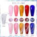 MEET ACROSS Rainbow Cat Eye Gel Nail Polish Kit - 5 Colors Jelly Soak Off UV LED Gift Box + Magnet Stick - Buy Online on SooperMarket.com