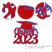Rsstarxi 1 Pack Congrats Class of 2023 Cake Topper Glitter Class of 2023 Grad Cap Cake Pick Decoration for High School College 2023 Graduation Theme Party Cake Decorations Red Style 8 Red - Buy Online on SooperMarket.com