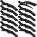 Xtava Styling Hair Clips for Women - 12 pcs Professional Plastic Hair Sectioning Clips - Durable Alligator Hair Clip with Nonslip Grip and Wide Teeth for Easy Styling of Thick and Thin Hair