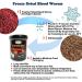 Blood Worms 0.5 oz - 100% Natural Freeze Dried Aquarium Fish Food - High Protein Betta, Goldfish, Cichlid, Guppy, Discus, and Turtle Food - Buy Online on SooperMarket.com