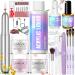 SAVILAND Acrylic Nail Kit with Drill: Professional Nail Kit Acrylic Set for Beginners with Everything 45g Acrylic Powder & 50ml Acrylic Liquid Set with Nail Brush Nail Forms Tools Extension Nail Kit
