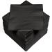 HEKU 100 single-colored napkins 3-layer 33x33cm i Uniform quality for events & gastronomy I practical 5-pack I highly absorbent and stylish black