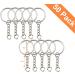 1 Inch Key Ring with Chain and Open Jump Rings - 50 Pack - Buy Online on SooperMarket.com