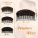 3-Piece Hair Bun Clip & Styling Insert Tool Set for Women - Black, Light Brown, Dark Brown - Buy Online on SooperMarket.com