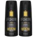 Axe Gold Oud Wood and Dark Vanilla Deodorant Body Spray 4.0 oz (Pack of 2)