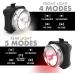OPTIKS 210 Bike Lights Set - Front and Back USB Rechargeable LED for Skateboard, Longboard, Bicycles - Bright Visibility - Buy Online on SooperMarket.com