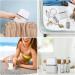 Madenia Travel Bottles Set - 50ml Clear Air Travel Containers for Cosmetics - 4 Piece Set with Labels & Storage Box | International Shipping Available - Buy Online on SooperMarket.com