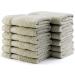 Ultra Soft Cotton Face Towels Washcloths Bulk - 12 Pack for Men or Women | Absorbent Bath Towels Set for Hotel, Spa, Kitchen | Multi-Purpose Wash Rags in Sage Color - Buy Online on SooperMarket.com