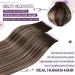 Laavoo Real Hair Extensions - Balayage Brown Tape-In Extensions Ombre 60cm 50g 20pcs #4/18/4 - Buy Online on SooperMarket.com