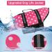 HAOCOO Dog Life Jacket Vest Swimsuit with Reflective Stripes - Pink Polka Dot XL - Buy Online on SooperMarket.com