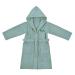 Wolimbo children's bathrobe with name and motif embroidered 100% cotton baby bathrobe 98-104 mint stars