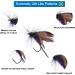 PLUSINNO Fly Fishing Flies Kit 26pcs with Handmade Dry/Wet Flies - Trout Bass Fishing Gear Assortment in Fly Box - Buy Online on SooperMarket.com