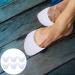 Women's Toe Separators & Ballet Shoe Cushions Set | Forefoot Toe Sleeves for Pumps | 2 Pcs White Pumps Cushions - 11x9.2cm - Buy Online on SooperMarket.com