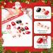 Noverlife 96PCS Winter Holiday Squoval False Nails Kit - Festive Acrylic Nail Tips with Nail Glue for Women & Girls - Buy Online on SooperMarket.com