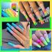 Ur Sugar Polygel Set Neon - 6 Color Nail Extension Gel Tubes | Green & Yellow Builder Gel for Perfect Nails | International Shipping Available - Buy Online on SooperMarket.com