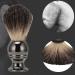 Ankroyu Men's Shaving Brush - Portable Stainless Steel Handle Beard & Facial Cleaning Tool - Perfect for Travel & Salon Use - Buy Online on SooperMarket.com