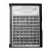Dedila 8-20mm Available 200Pcs Handmade Natural long 20Roots Black Soft Individual False Eyelashes Fluffy Cross Makeup Cluster Eyelashes Thickness 0.07mm D Curl Eye Lashes Extensions (13mm)