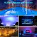 Buy Aled Light Underwater LED RGB Lights - 4 Waterproof Multi-Color Pond Lights with Remote Control & Suction Cups for Fish Tank & Vase Decoration - Buy Online on SooperMarket.com