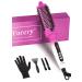 1.5-Inch Thermal Brush - Ceramic Ionic Heated Round Brush for Quick Quiet Blowout Look Volumizing Smooth Hair & Natural Curls Dual MCH Heating Digital Display 9 Temperature Dual Voltage