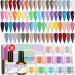 Saviland Acrylic Powder Set - 36 Colors Saviland Nail Dehydrator and Non-acid PH Bond Set