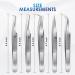 GTEX Circle Grip Lash Tweezers - Japanese Steel, Professional 5 Pack for Eyelash Extensions - Silver - Buy Online on SooperMarket.com
