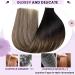 LAAVOO Tape In Real Hair Extensions - Black Ombre Brown Balayage Caramel Blonde #1B/4/27 - 50g 20pcs 45cm - Buy Online on SooperMarket.com