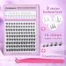Focipeysa Wispy Lash Clusters - Natural DIY Eyelash Extensions | C Curl Individual Lashes 10-18mm with Applicator - Shop Now for International Shipping - Buy Online on SooperMarket.com