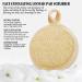 Natural Face Exfoliating Loofah Pad Scrubber - 4 Pack Makeup Remover & Facial Cleansing Brush for Gentle Skin Massage & Blackhead Removal - Beige - Buy Online on SooperMarket.com