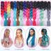Tess Braids Extensions Ombre 60cm - Jumbo Kanecalon Hair for Box Braids | 100g (Black Red Ombre) - Buy Online on SooperMarket.com