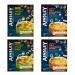 Ainsley Harriot Instant Cup Soup - 4 Pack Bundle - Wild Mushroom and Chicken and Leek (12 Sachets Total)