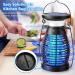 KOOSA Solar Bug Zapper - Cordless & Waterproof Mosquito Zapper with 4200V UV Light - 3-in-1 Fly Zapper for Outdoor Use - Effective Up to 2100 Sq Ft - Buy Online on SooperMarket.com