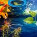 Aquarium Feeding Set: Fish Feeding Ring, Food Feeder, Spawning Bed, Betta Leaf Pad - 4 Pieces - Buy Online on SooperMarket.com