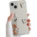 Shinymore iPhone 14 mirror case flexible cute heart soft silicone clear make-up mirror women girl shockproof protect cover case for iPhone 14
